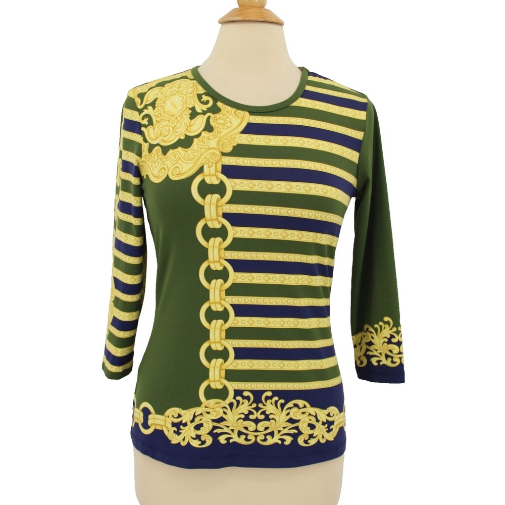 J. Mclaughlin Catalina‎ Cloth Top Print Signature Small Artsy Shappy Chic Luxe